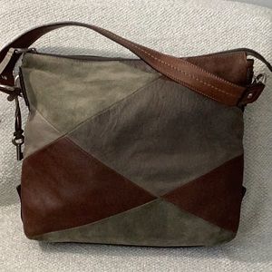 Fossil Shoulder Brown Purse